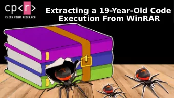 Extracting a 19-Year-Old Code  Execution From WinRAR Introduction | Who Am I?  I am a