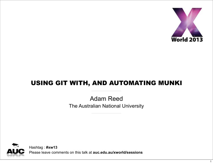 using git with and automating munki adam reed