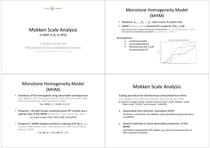 mokken scale analysis