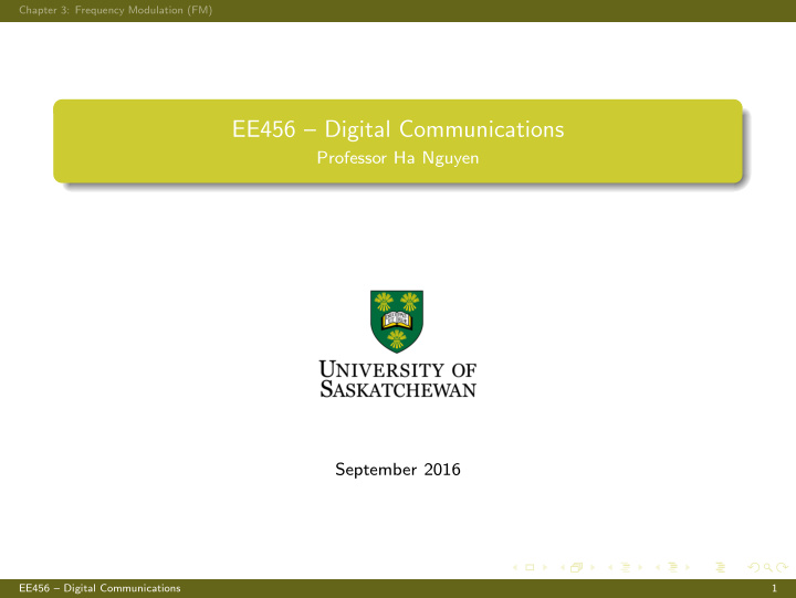 ee456 digital communications