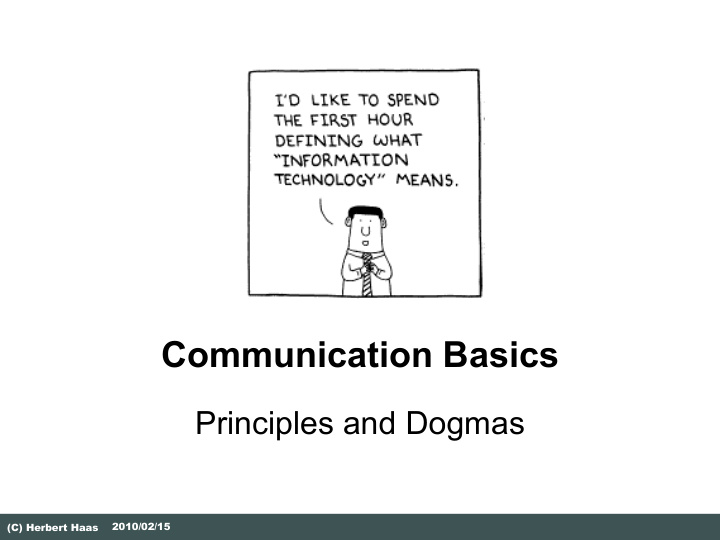 communication basics