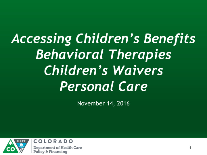 accessing children s benefits