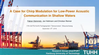 TUHH  TUHH  Hamburg University of Technology  Hamburg University of Technology  Motivation