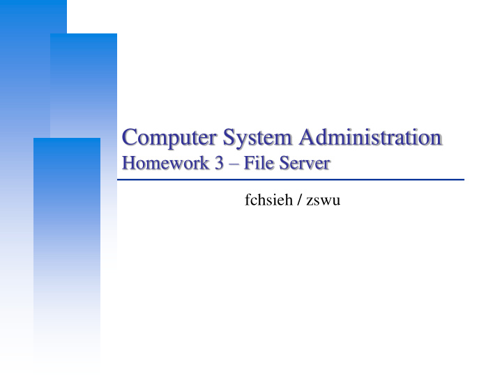 computer system administration