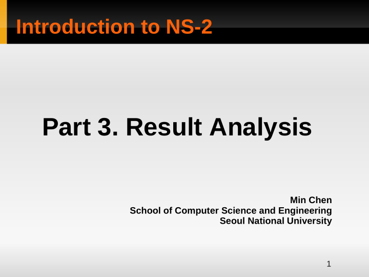 part 3 result analysis