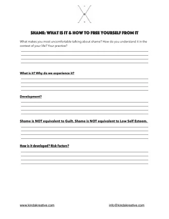 shame: what is it &amp; how to free yourself from it  What makes you most uncomfortable talking