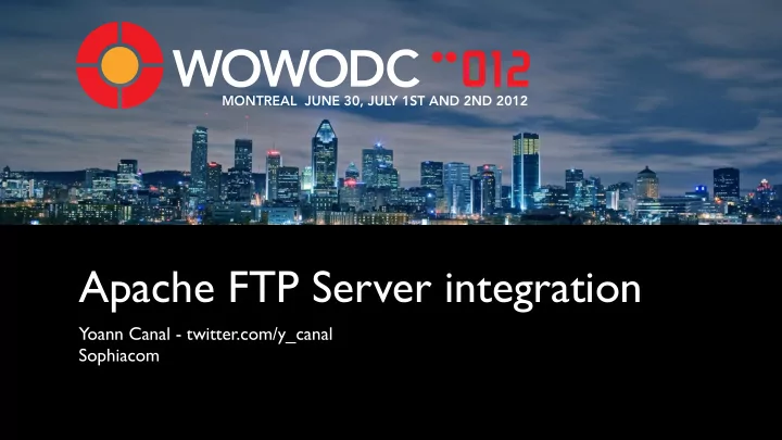 apache ftp server integration