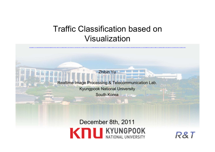 traffic classification based on visualization