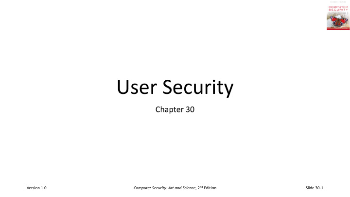 user security