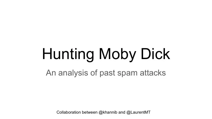 hunting moby dick