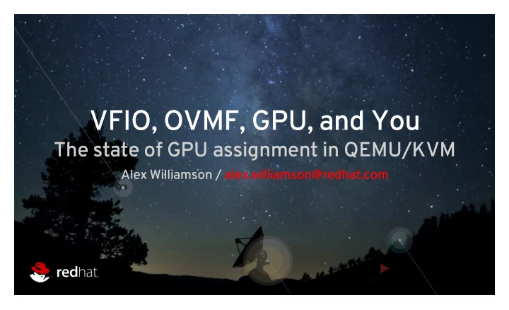 vfio ovmf gpu and you