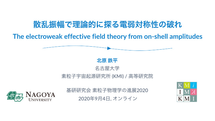 the electroweak effective field theory from on shell