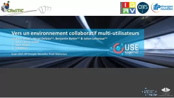 Vers un environnement collaboratif multi-utilisateurs Laurent Lucas 1 , Herv Deleau 2,1 ,