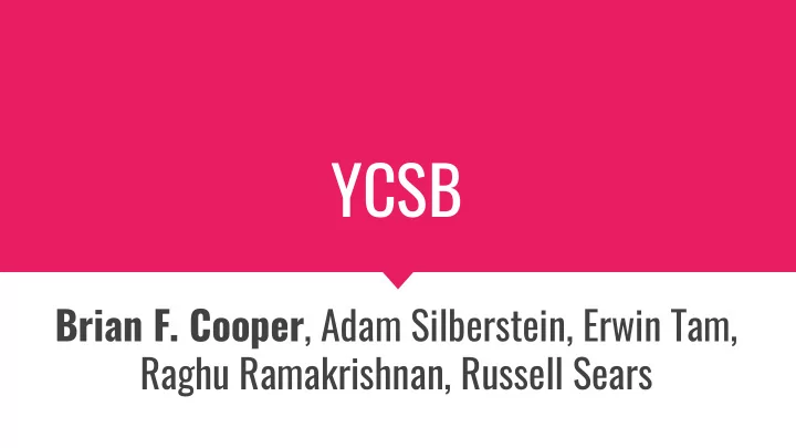 ycsb