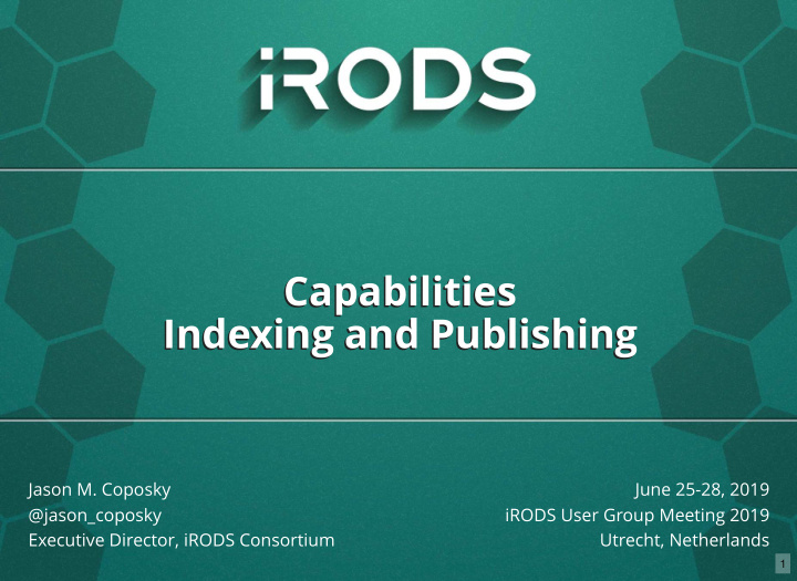 capabilities capabilities indexing and publishing