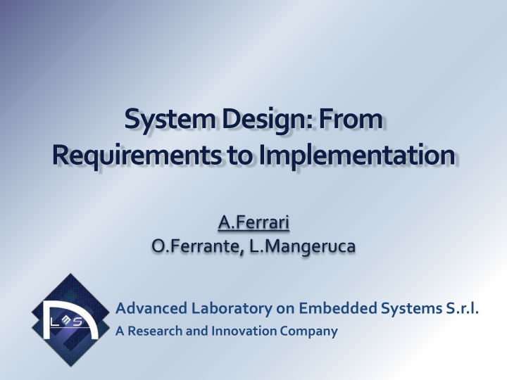 system design from