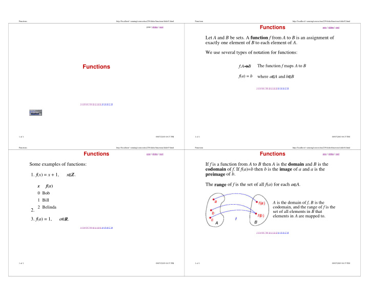 functions