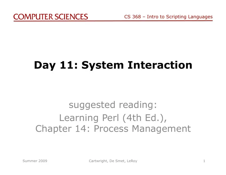 day 11 system interaction