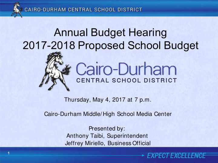 annual budget hearing 2017 2018 proposed school budget