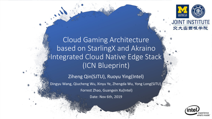 cloud gaming architecture