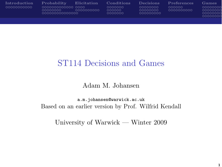 st114 decisions and games