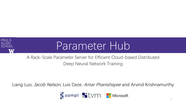 parameter hub