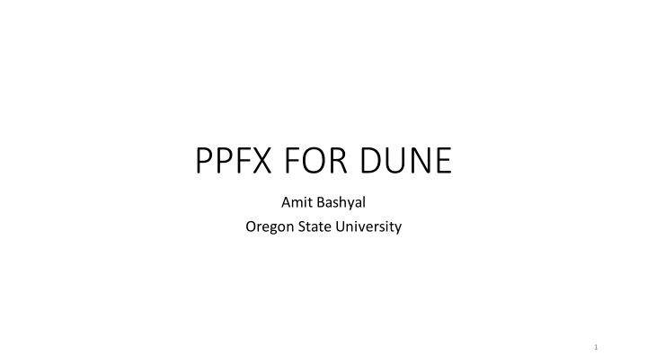 ppfx for dune