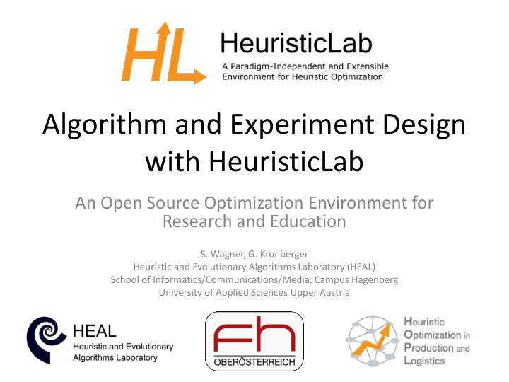 with heuristiclab