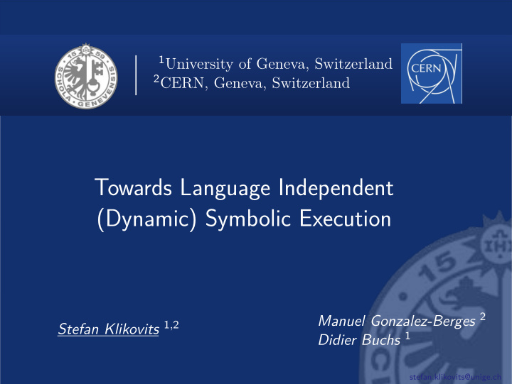 towards language independent dynamic symbolic execution