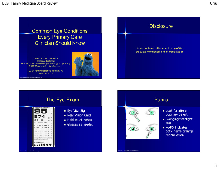 disclosure common eye conditions every primary care