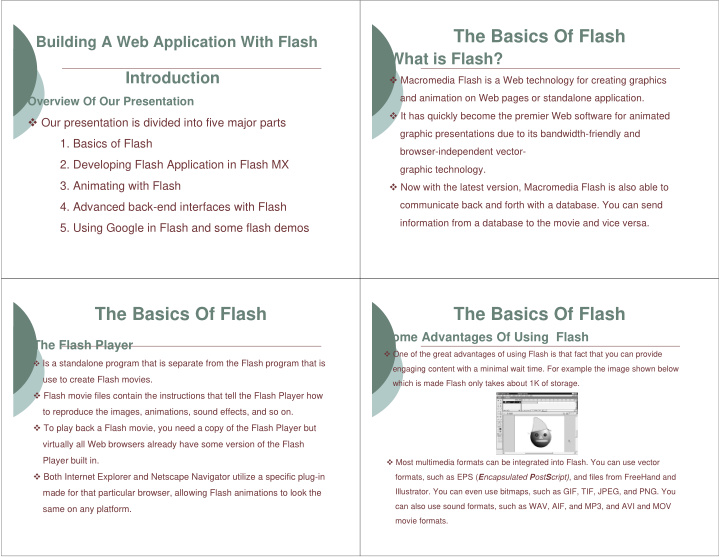 the basics of flash