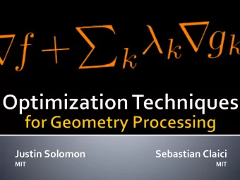 Justin Solomon  Sebastian Claici  MIT  MIT  Justin Solomon  Sebastian Claici  MIT  MIT  Client