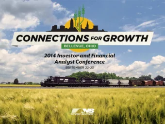 Analyst Conference  September 23, 2014  Mark D. Manion  Executive Vice President and  Chief