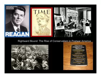 Rightward Bound: The Rise of Conservatism in Postwar America  Rightward Bound : The Rise of
