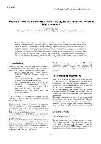 Why we believe Afloat Private Clouds is a key technology for the future of  Digital warships