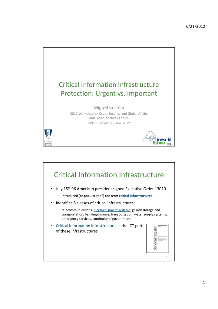 critical information infrastructure