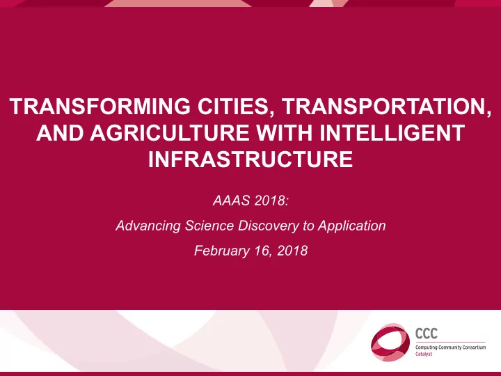 transforming cities transportation and agriculture with