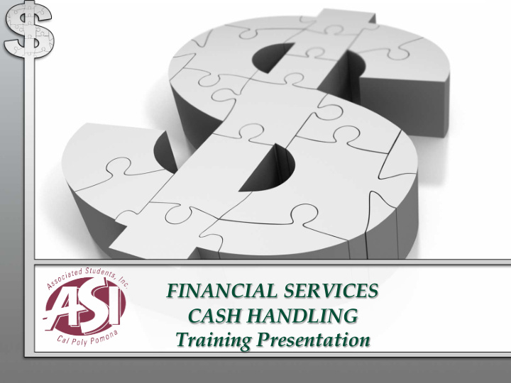 financial services cash ha ndling training presentation
