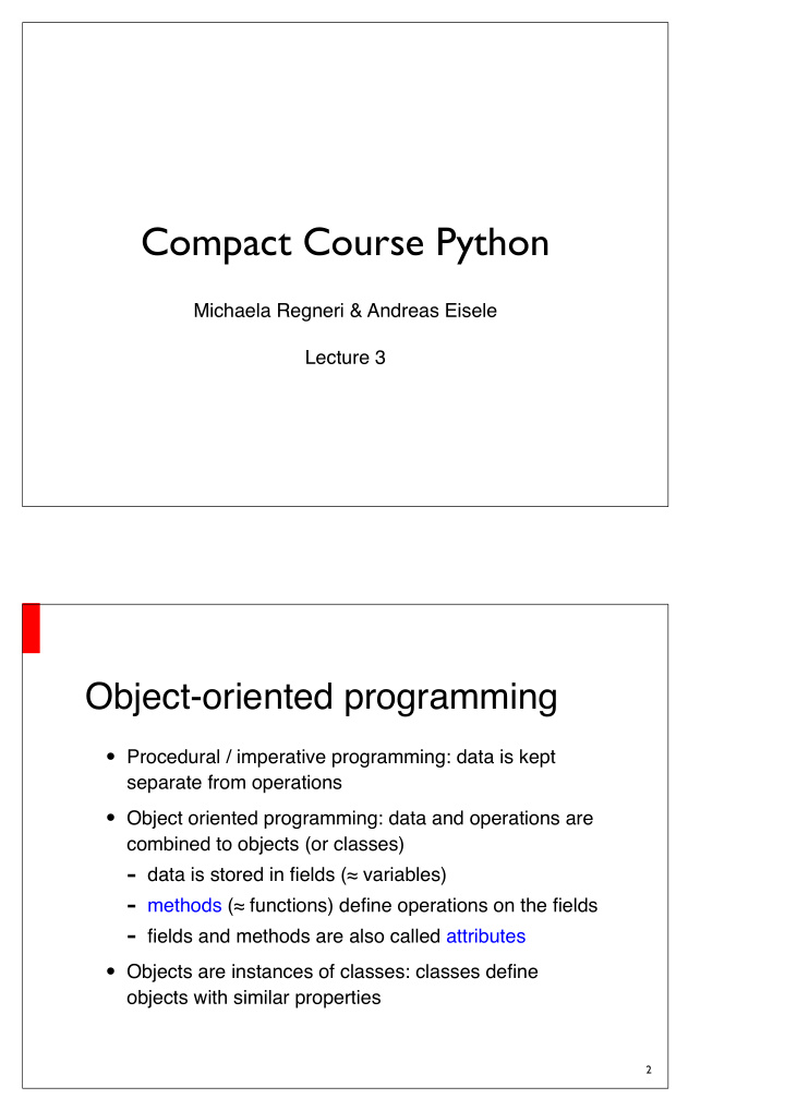 compact course python