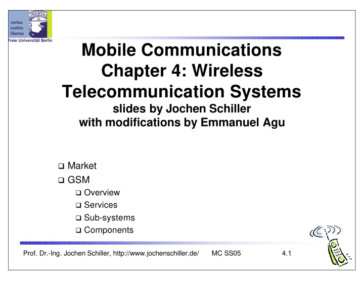 mobile communications chapter 4 wireless