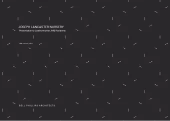 JOSEPH LANCASTER NURSERY  Presentation to Leathermarket JMB Residents  18th January 2017