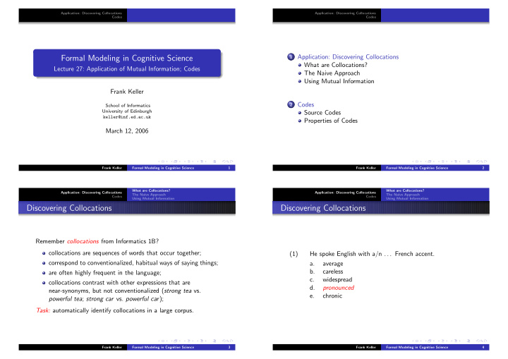 formal modeling in cognitive science