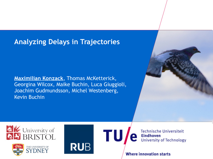analyzing delays in trajectories