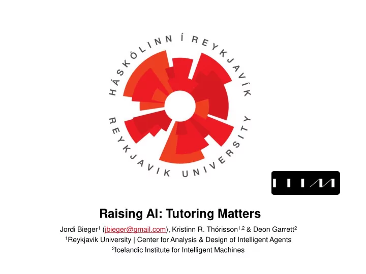 raising ai tutoring matters