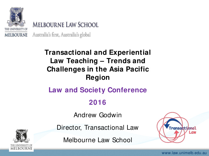 transactional and experiential law teaching trends and