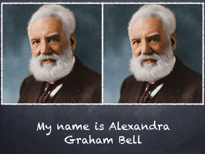 my name is alexandra graham bell what inspired me to
