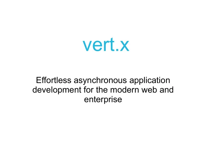 vert x