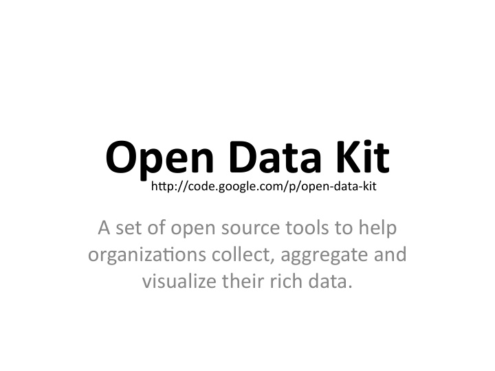open data kit