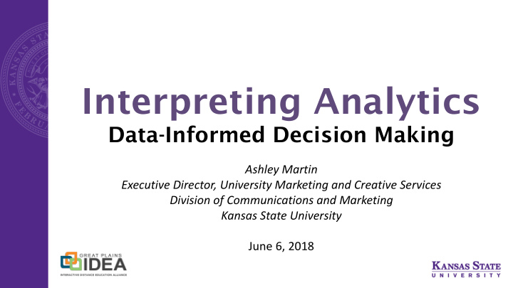 interpreting analytics