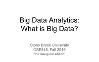 big data analytics what is big data